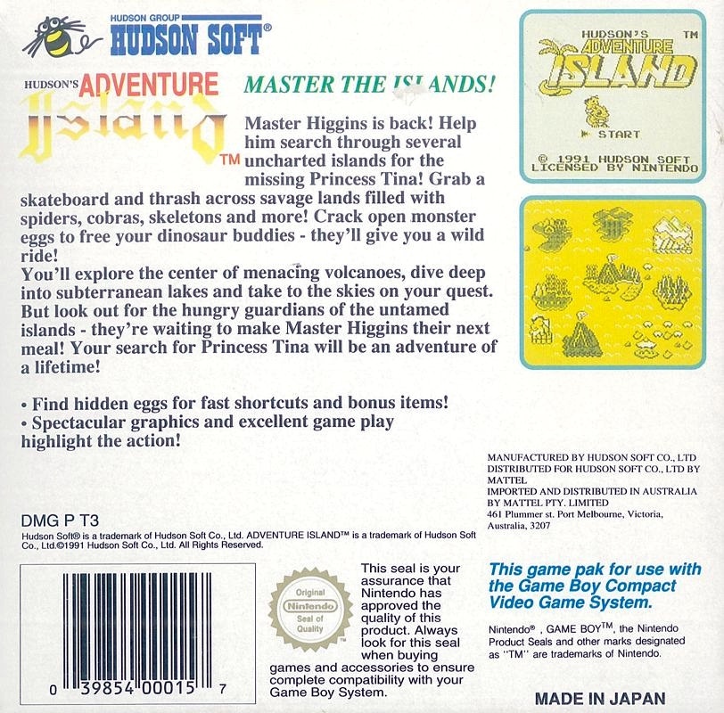 Capa do jogo Hudsons Adventure Island