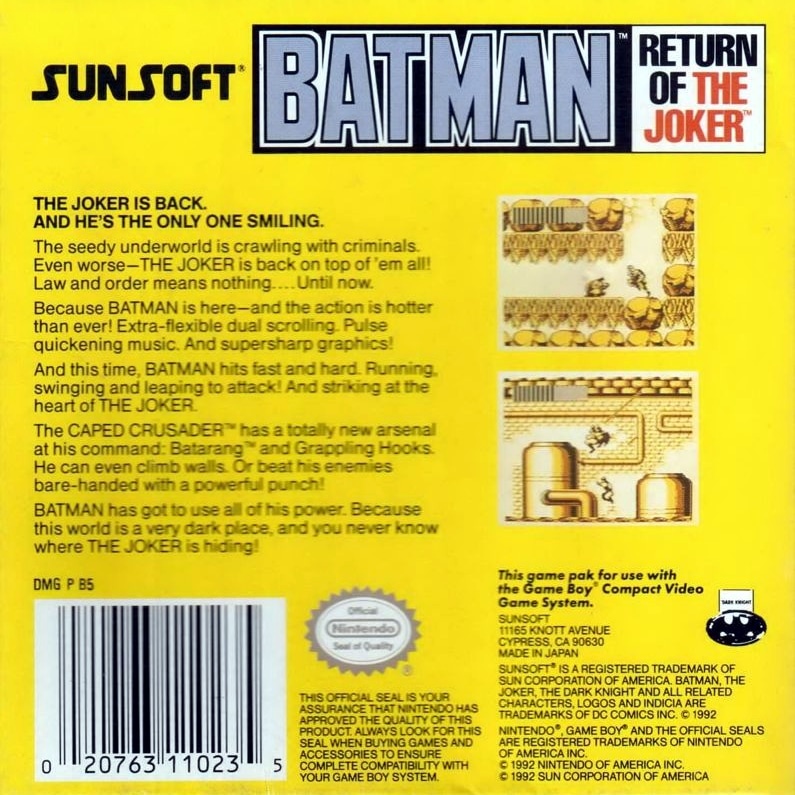 Capa do jogo Batman: Return of the Joker