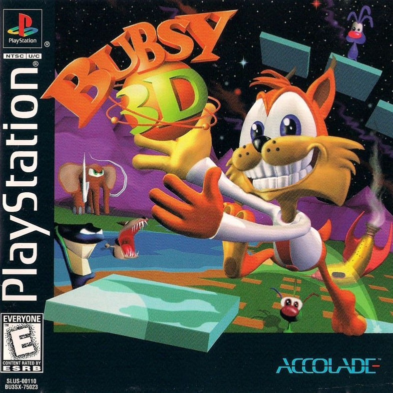 Capa do jogo Bubsy 3D