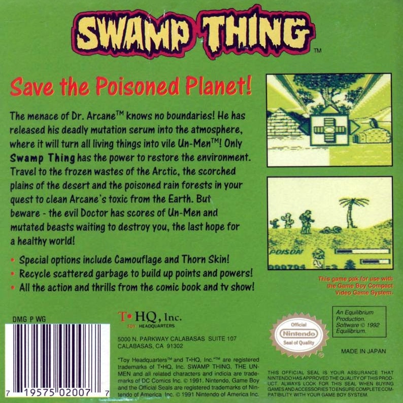 Capa do jogo Swamp Thing