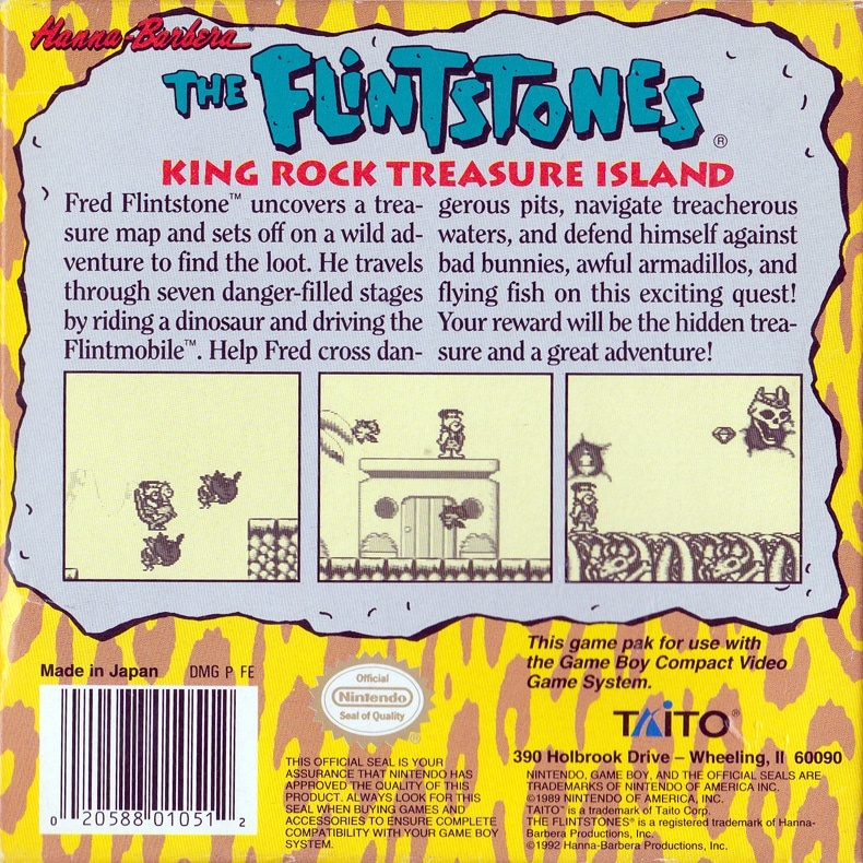 Capa do jogo The Flintstones: King Rock Treasure Island