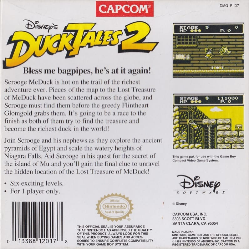 Capa do jogo DuckTales 2