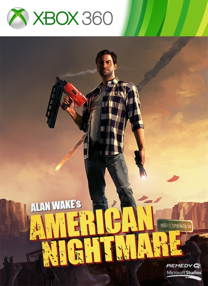 Capa do jogo Alan Wakes American Nightmare