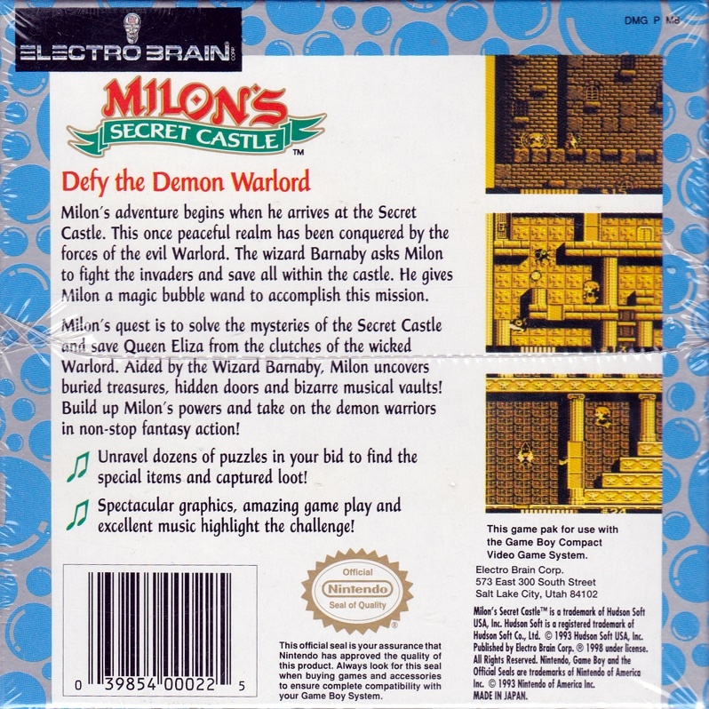 Capa do jogo Milons Secret Castle