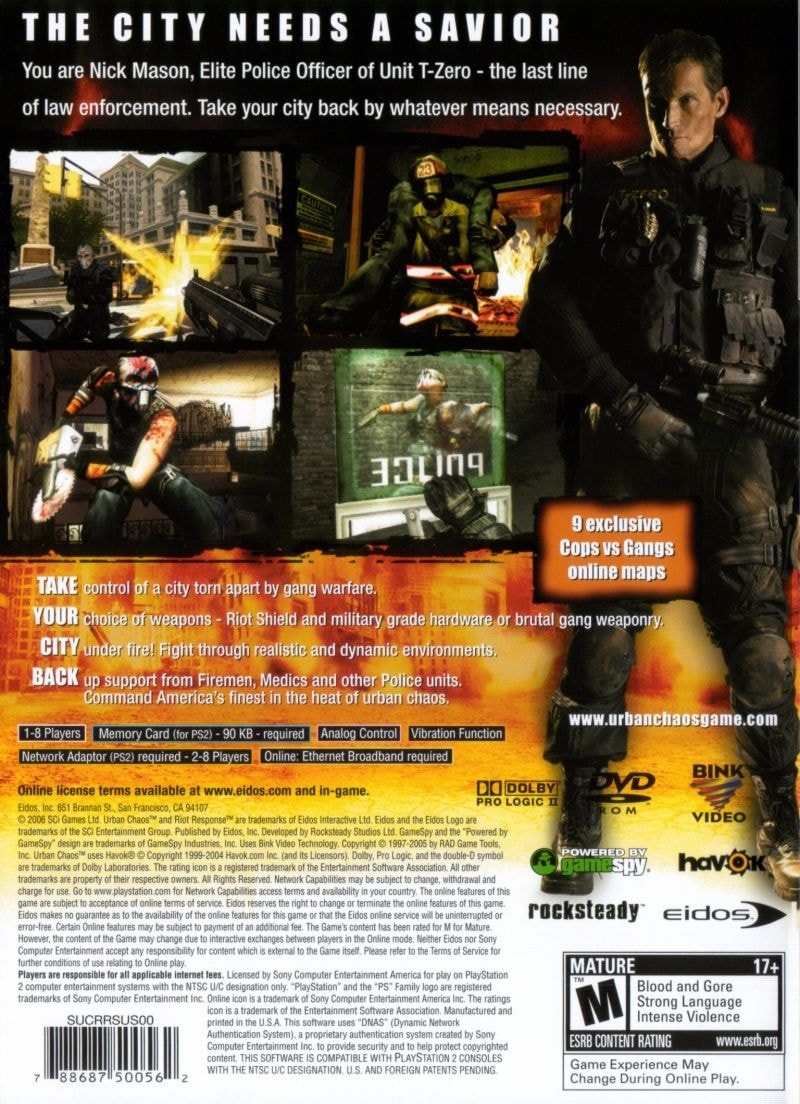Capa do jogo Urban Chaos: Riot Response