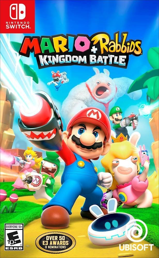 Capa do jogo Mario + Rabbids Kingdom Battle