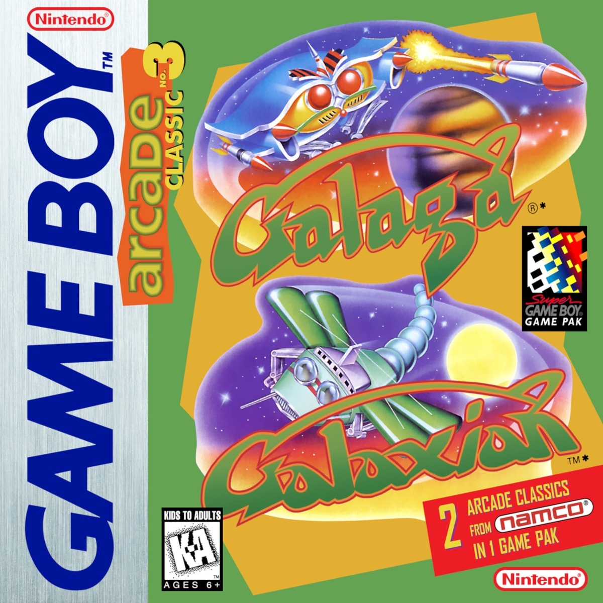 Capa do jogo Arcade Classic 3: Galaga / Galaxian