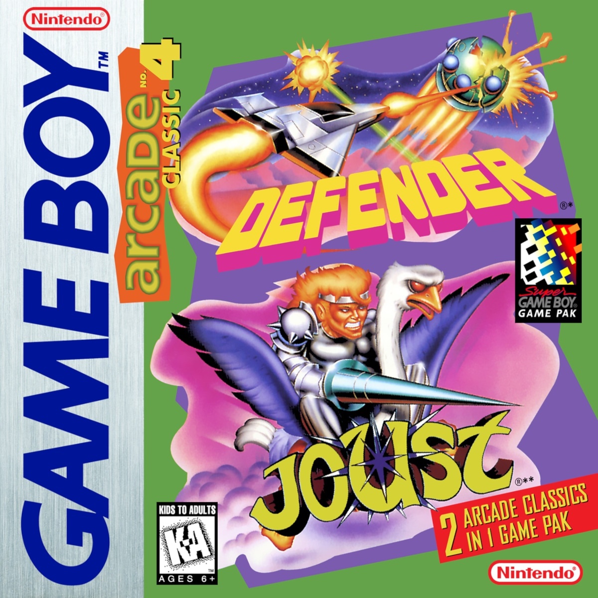 Capa do jogo Arcade Classic 4: Defender/Joust