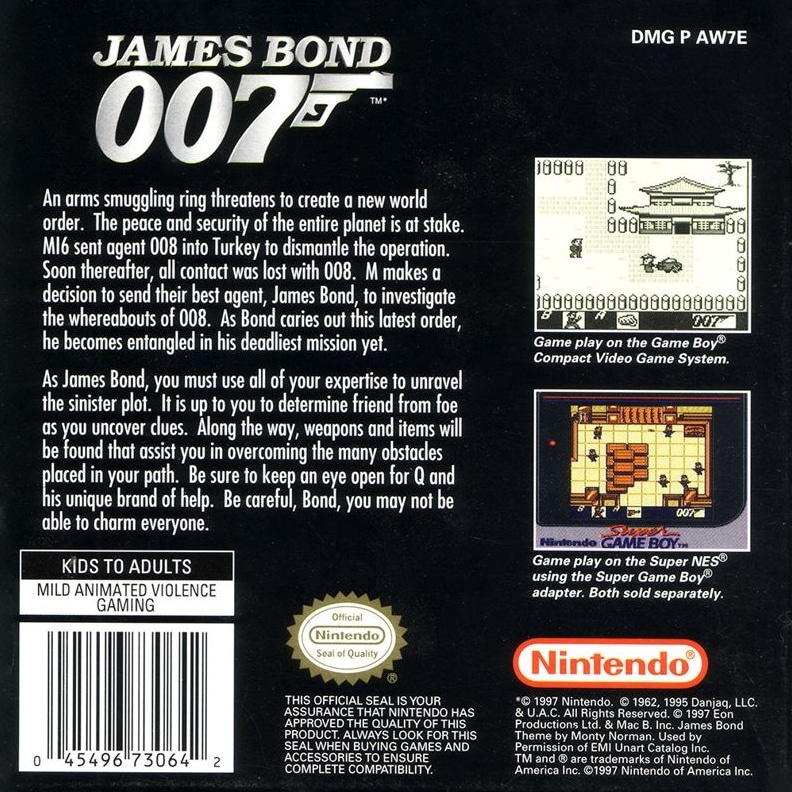 Capa do jogo James Bond 007