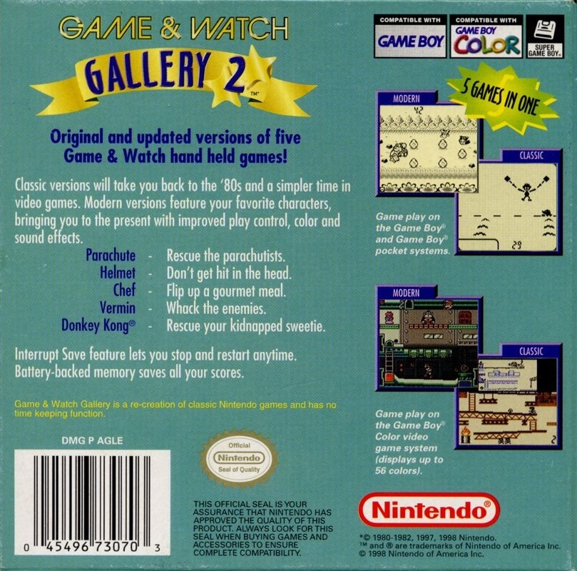 Capa do jogo Game & Watch Gallery 2