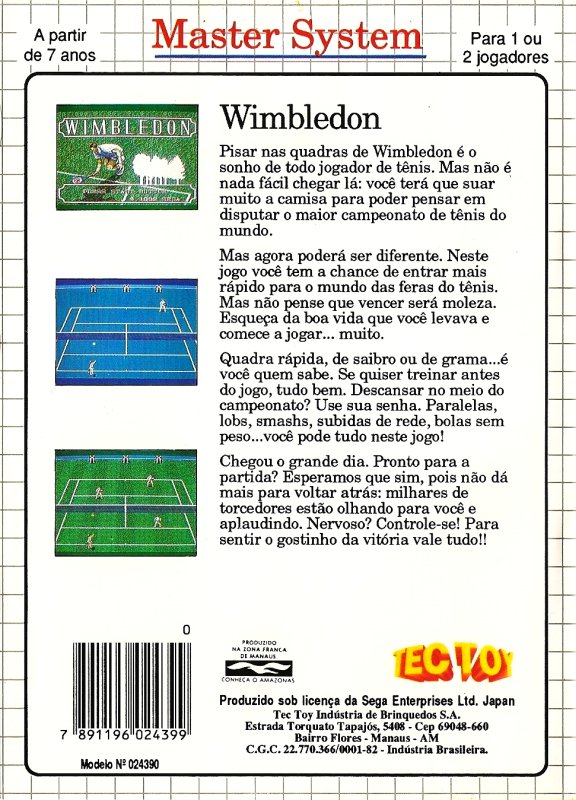 Capa do jogo Wimbledon