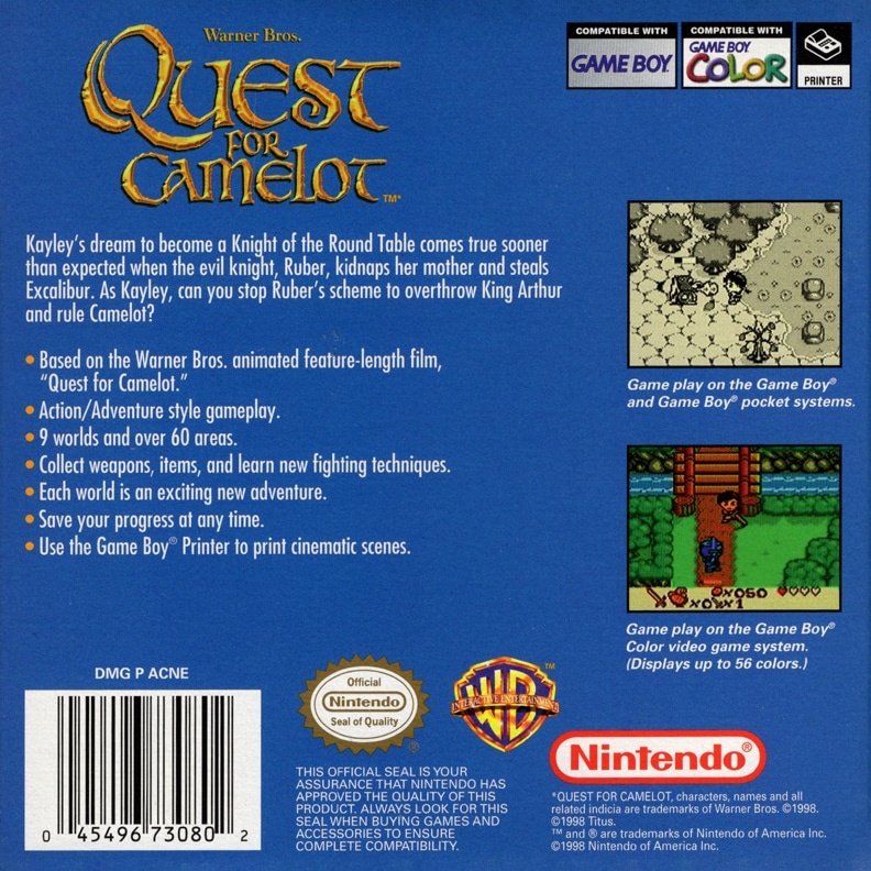 Capa do jogo Quest for Camelot