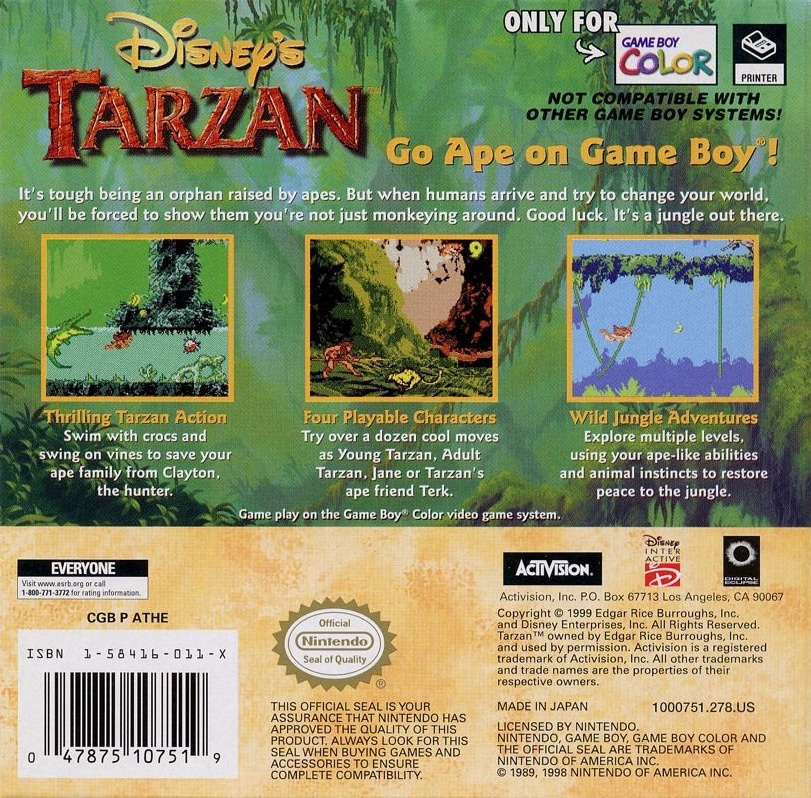 Capa do jogo Disneys Tarzan