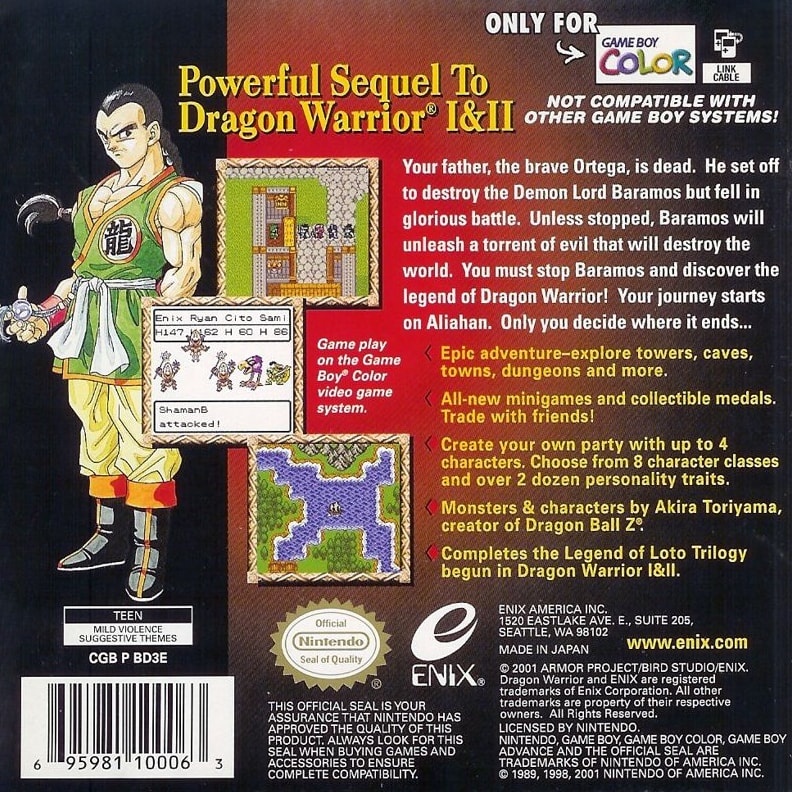 Capa do jogo Dragon Quest III