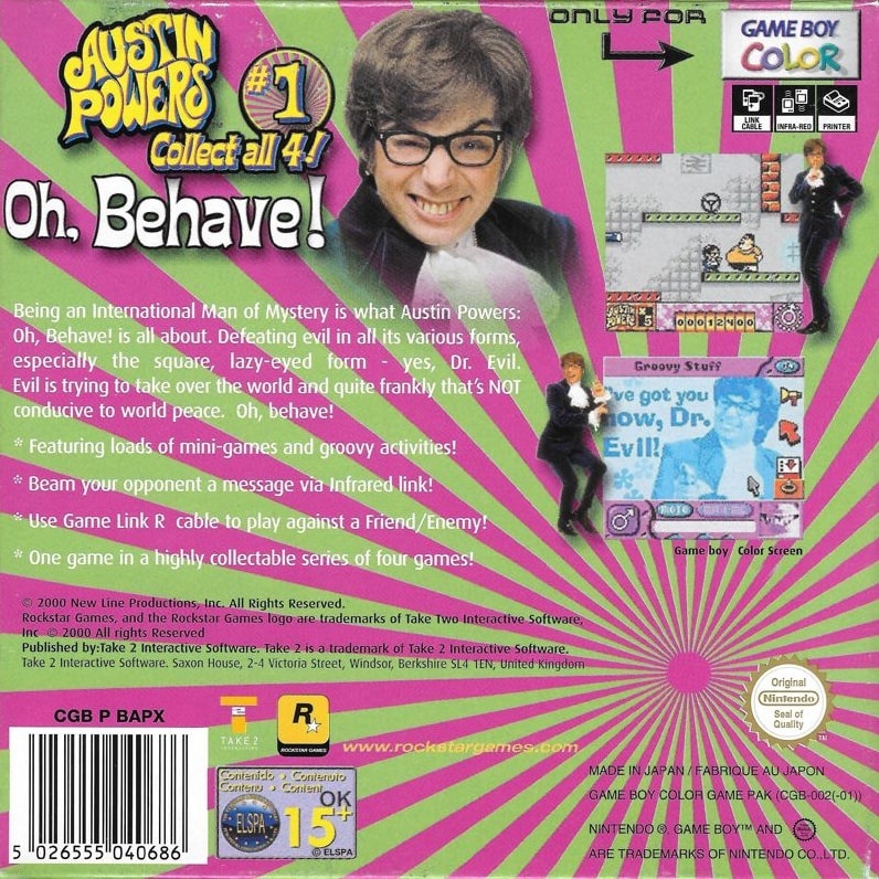 Capa do jogo Austin Powers: Oh Behave!