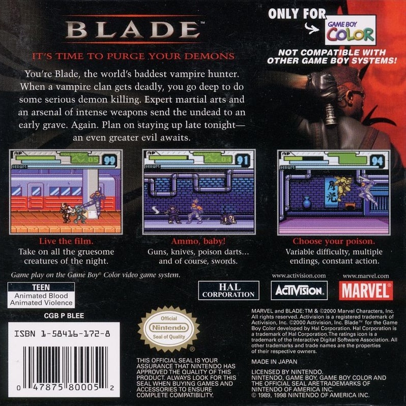 Capa do jogo Blade