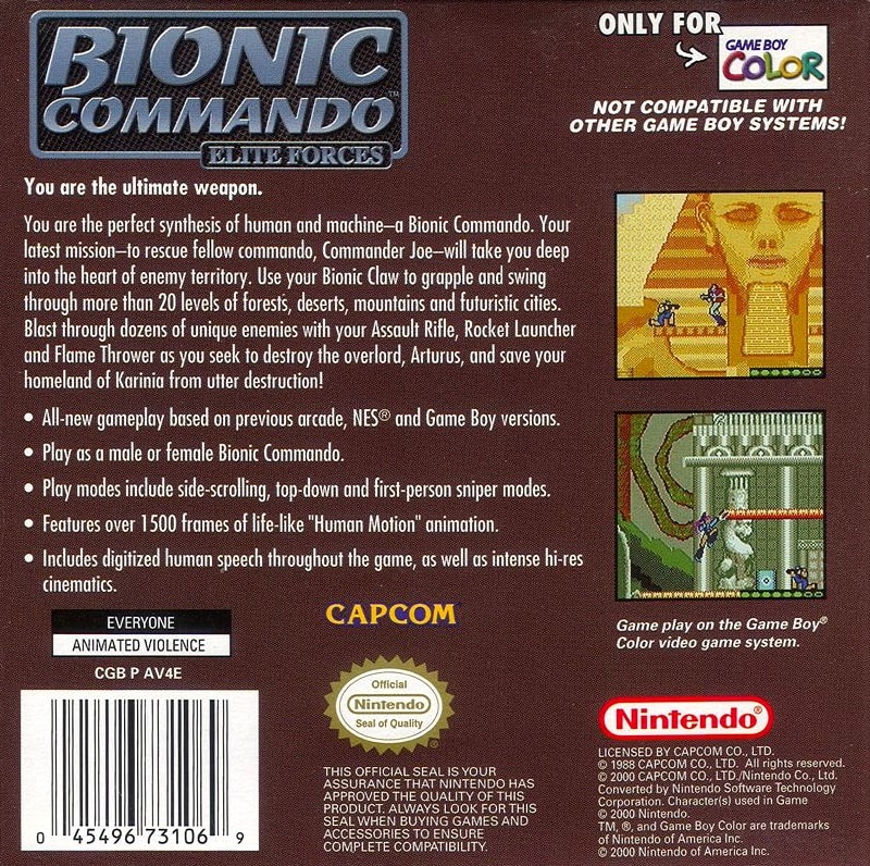 Capa do jogo Bionic Commando: Elite Forces