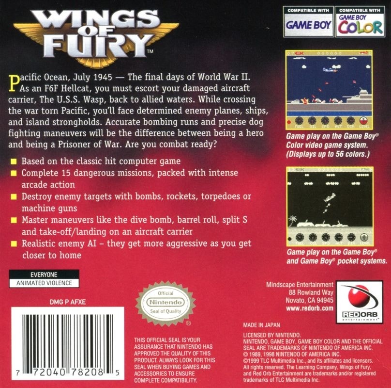 Capa do jogo Wings of Fury