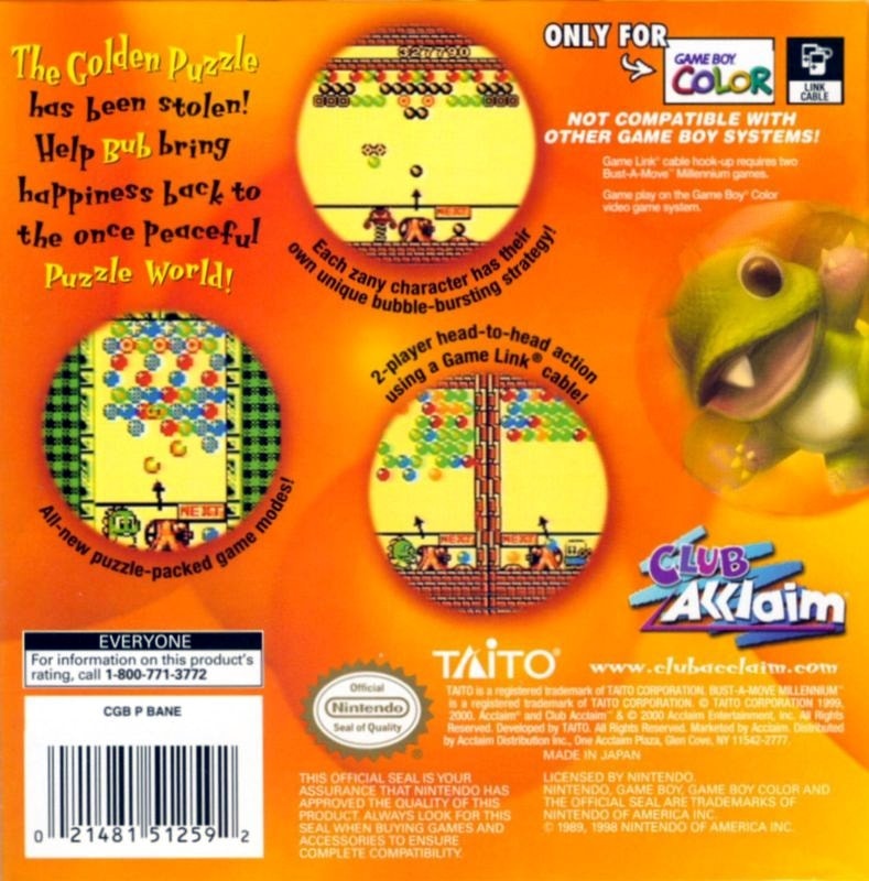 Capa do jogo Bust-A-Move Millennium