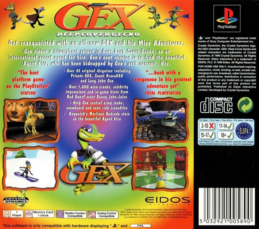 Capa do jogo Gex 3: Deep Cover Gecko