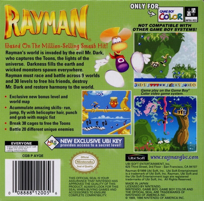 Capa do jogo Rayman
