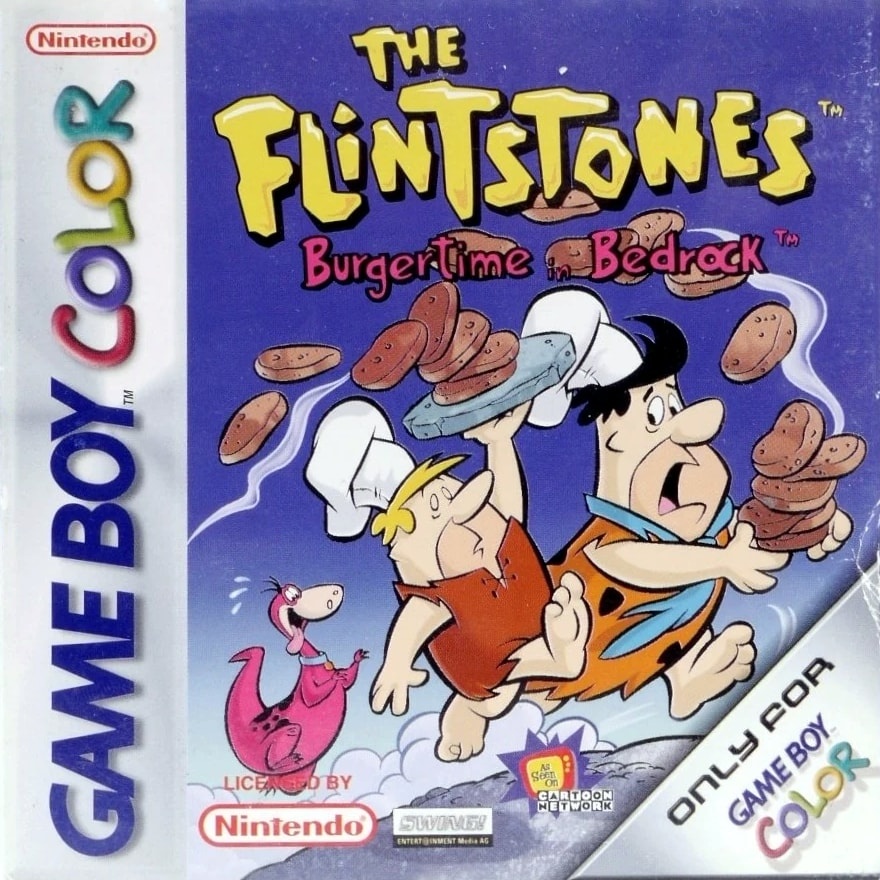 Capa do jogo The Flintstones: Burgertime in Bedrock
