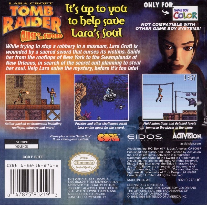 Capa do jogo Lara Croft: Tomb Raider - Curse of the Sword