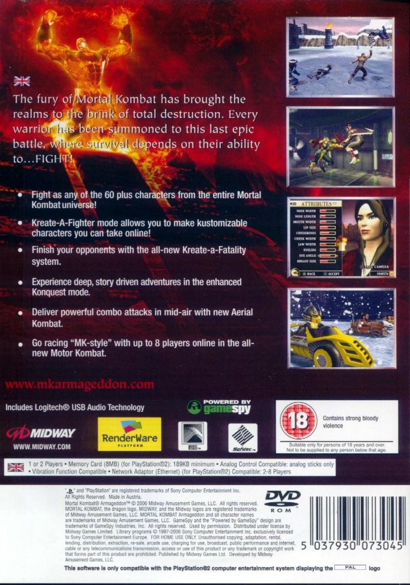 Capa do jogo Mortal Kombat: Armageddon