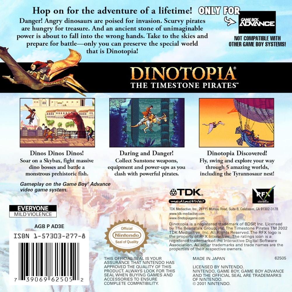 Capa do jogo Dinotopia: The Timestone Pirates