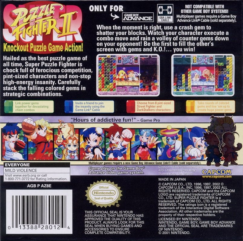Capa do jogo Super Puzzle Fighter II