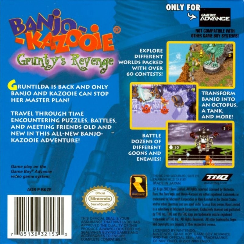Capa do jogo Banjo-Kazooie: Gruntys Revenge