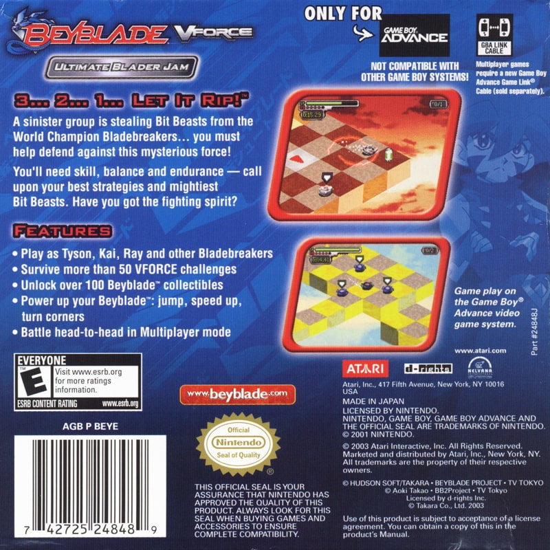 Capa do jogo Beyblade VForce: Ultimate Blader Jam