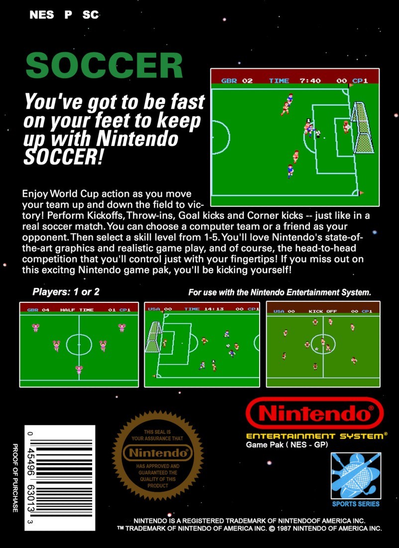 Capa do jogo Soccer
