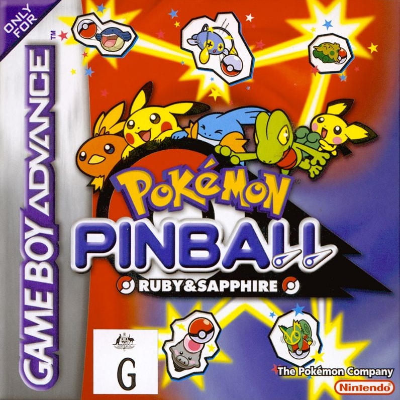 Capa do jogo Pokémon Pinball: Ruby & Sapphire