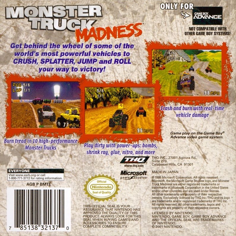 Capa do jogo Monster Truck Madness