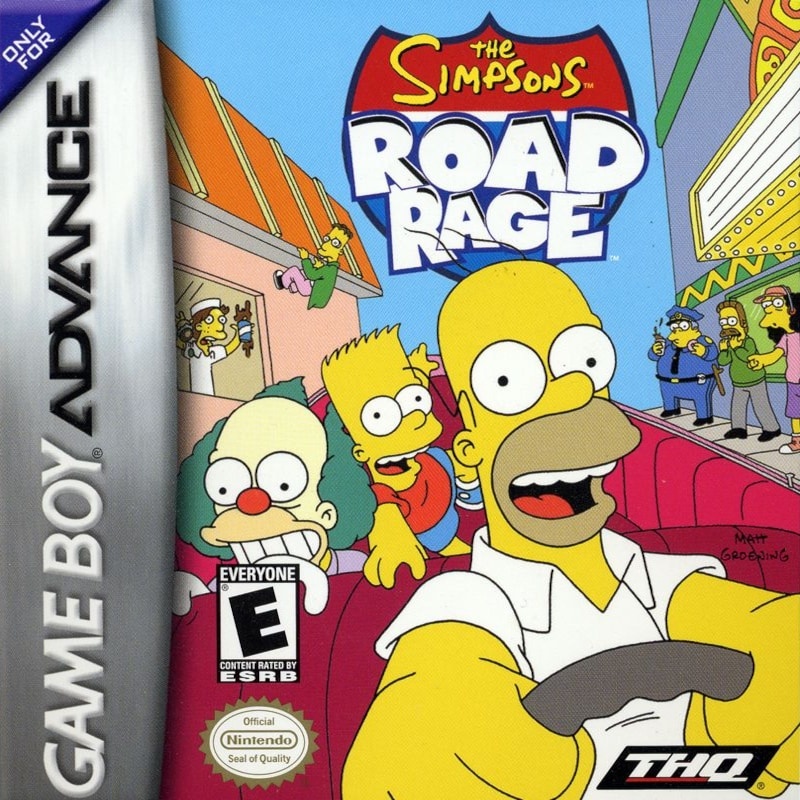 Capa do jogo The Simpsons: Road Rage