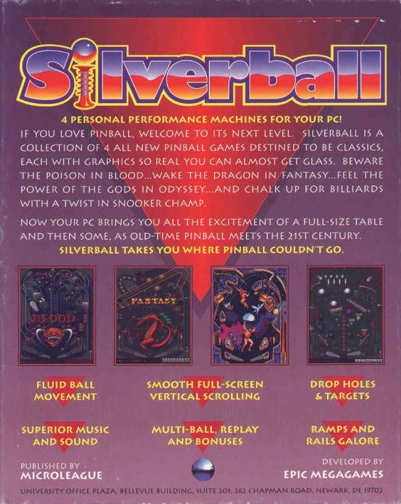 Capa do jogo Silverball
