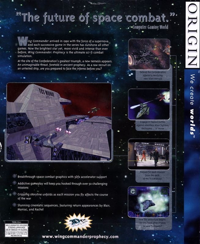 Capa do jogo Wing Commander: Prophecy