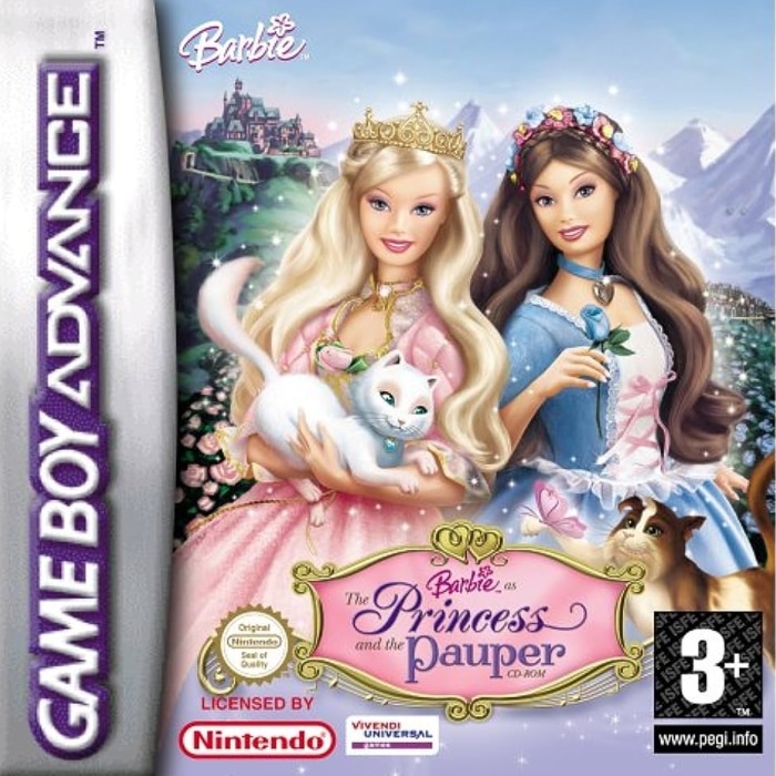 Capa do jogo Barbie as The Princess and the Pauper