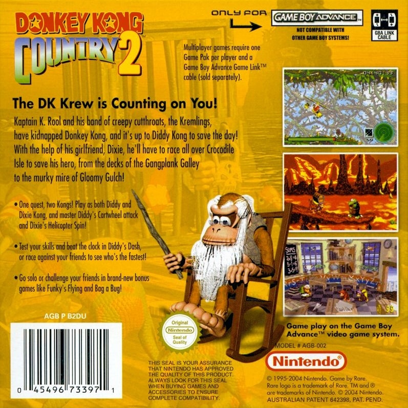 Capa do jogo Donkey Kong Country 2