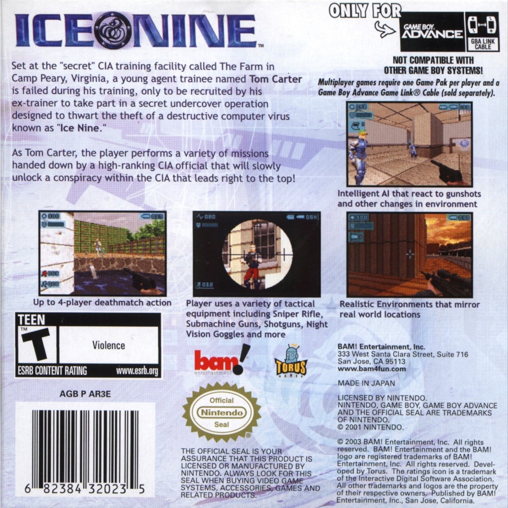 Capa do jogo Ice Nine
