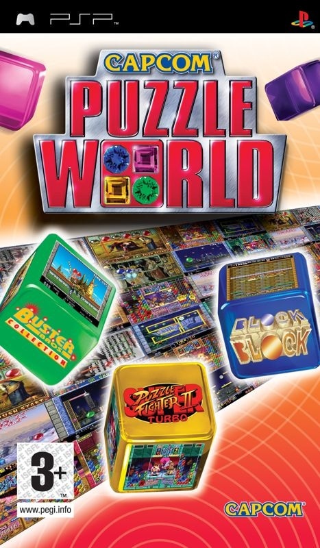 Capa do jogo Capcom Puzzle World