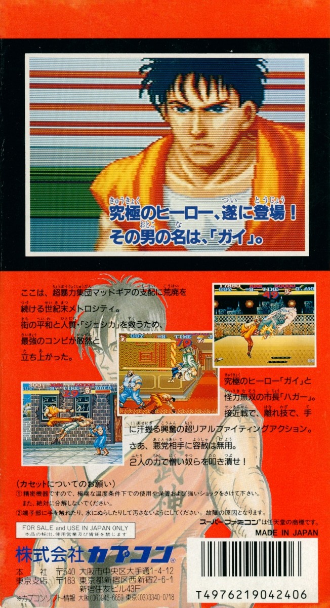 Capa do jogo Final Fight Guy