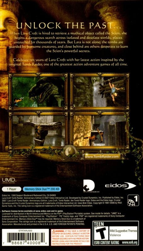 Capa do jogo Lara Croft: Tomb Raider - Anniversary