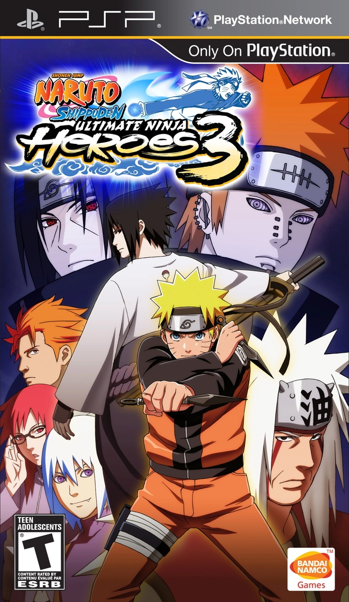Capa do jogo Naruto Shippuden: Ultimate Ninja Heroes 3