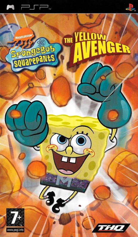 Capa do jogo SpongeBob SquarePants: The Yellow Avenger