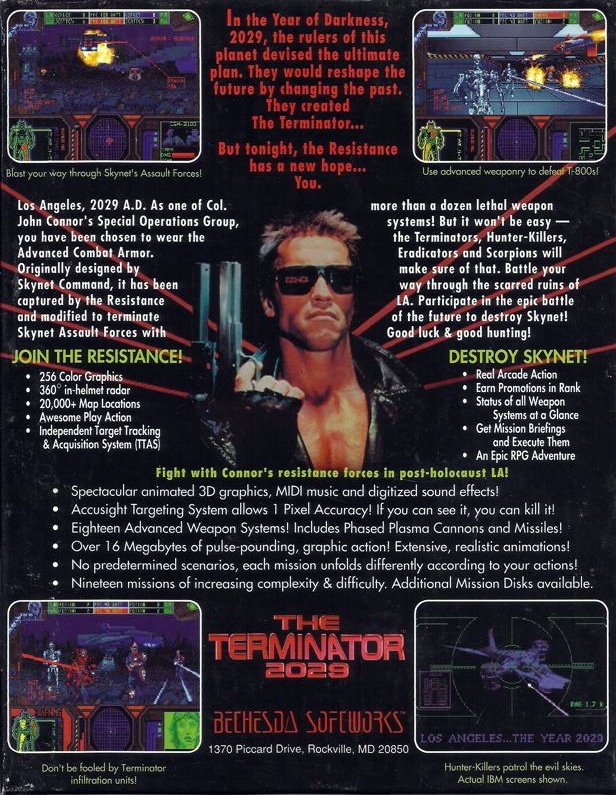 Capa do jogo The Terminator 2029