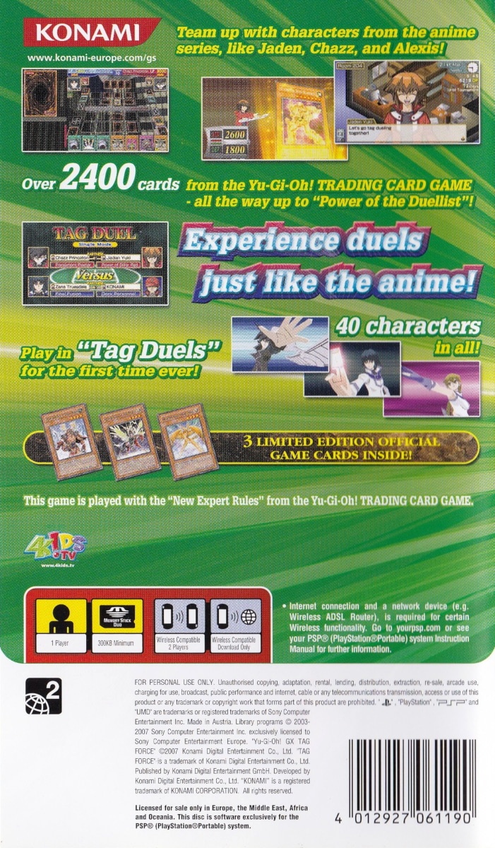 Capa do jogo Yu-Gi-Oh! GX: Tag Force