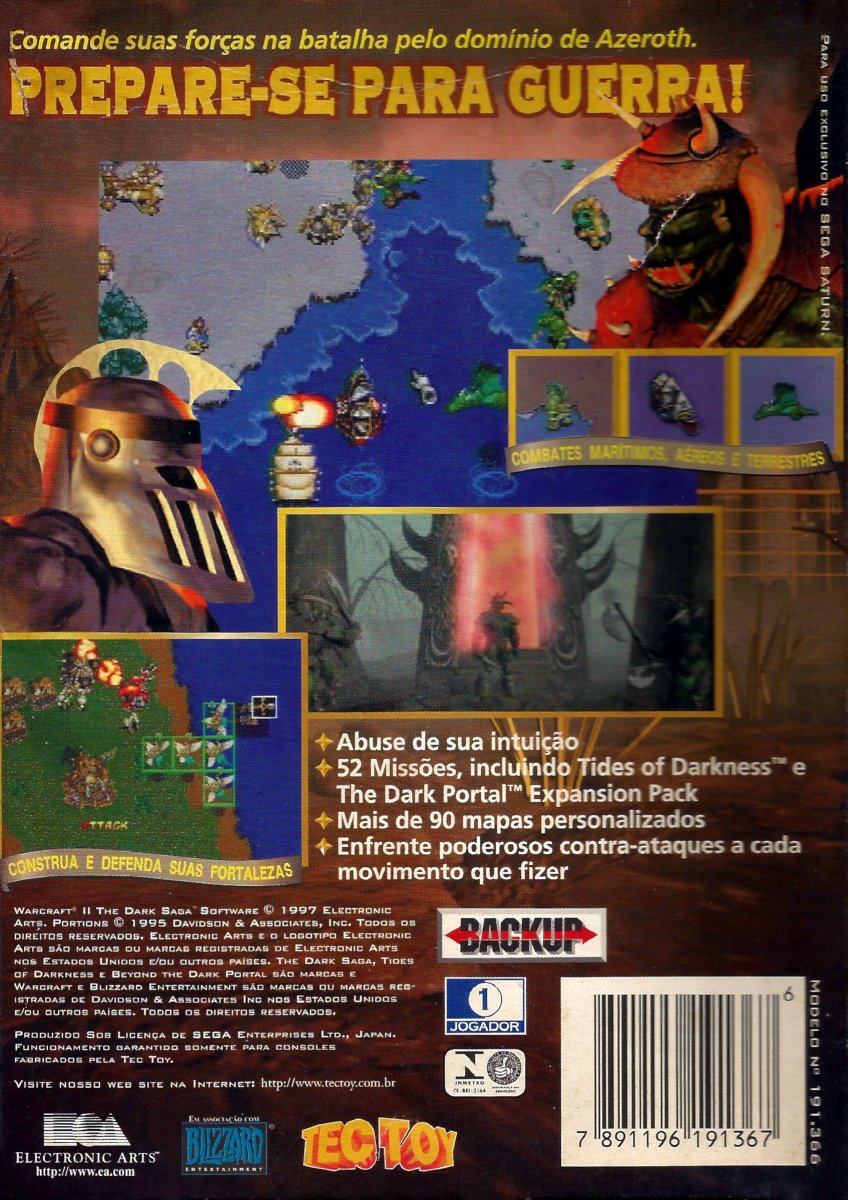 Capa do jogo Warcraft II: The Dark Saga