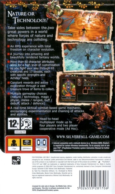 Capa do jogo Silverfall